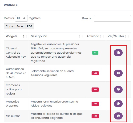 ¿Cómo personalizo la pantalla de Inicio? — Seleccionar widgets disponibles